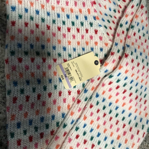 NWT St. John’s Bay Woman’s Crew Neck Long Sleeve Ivory Pullover Sweater Size M/P - Picture 5 of 8